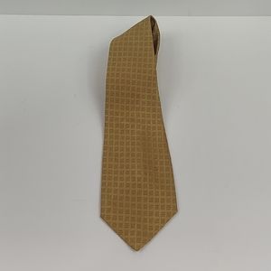 Donna Karan New York Wool & Silk Blend Gold Tie